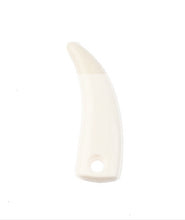 Load image into Gallery viewer, Acrylic Imitation Bear Tooth Medium 9x30mm Ivory
