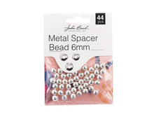 Load image into Gallery viewer, Metal Spacer Bead 6mm (Silver)
