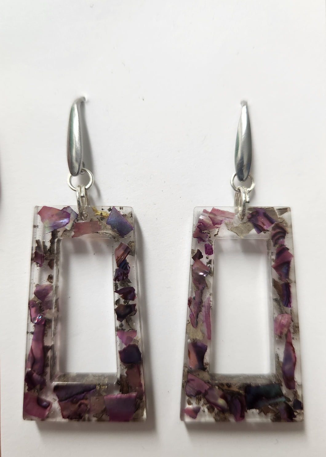 Abalone & Sage Earings