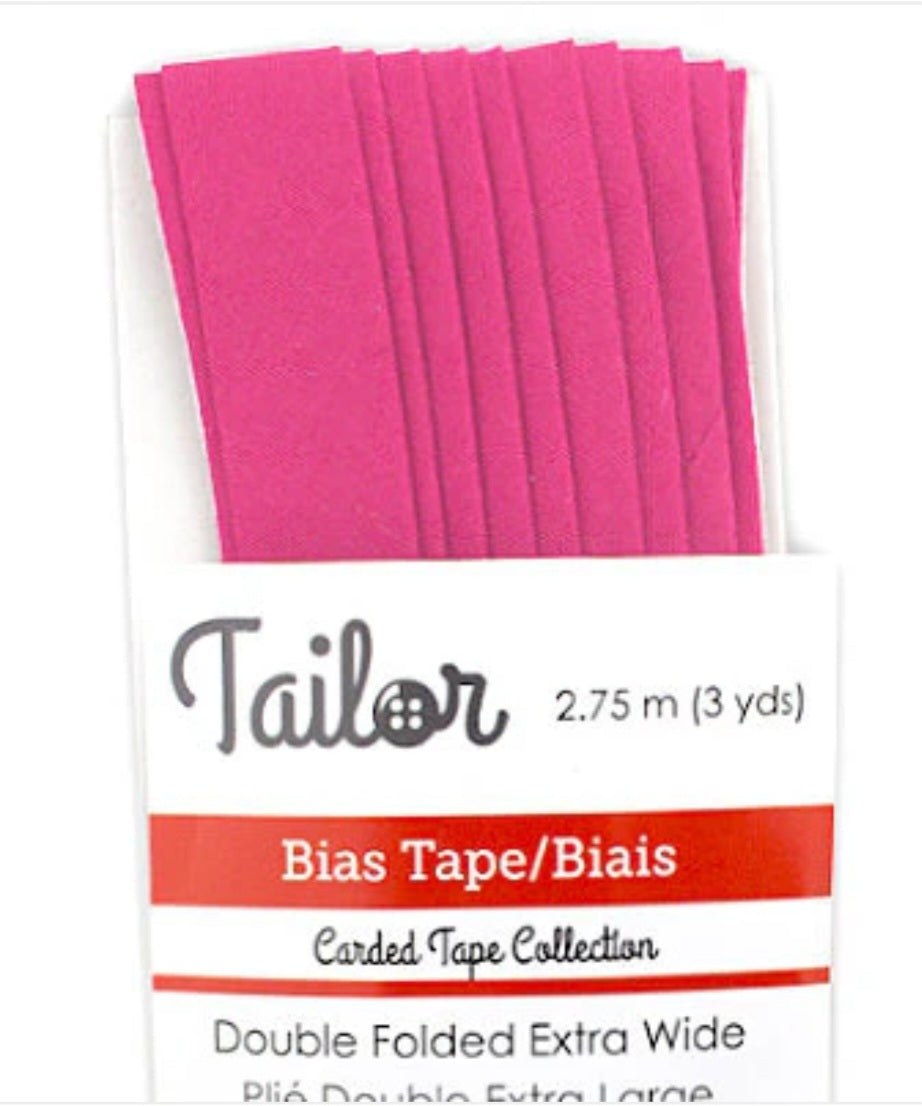 5/8” BIAS TAPE DOUBLE FOLD EXTRA WIDE - Peony Pink