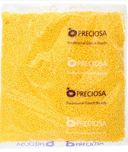 Load image into Gallery viewer, 11/0 Seedbead Opaque Golden Yellow Luster
