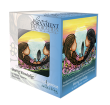 Load image into Gallery viewer, Sharing Knowledge - Glass Ornament by Jackie Traverse
