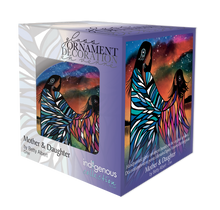 Load image into Gallery viewer, Mother &amp; Daughter - Glass Ornament by Betty Albert
