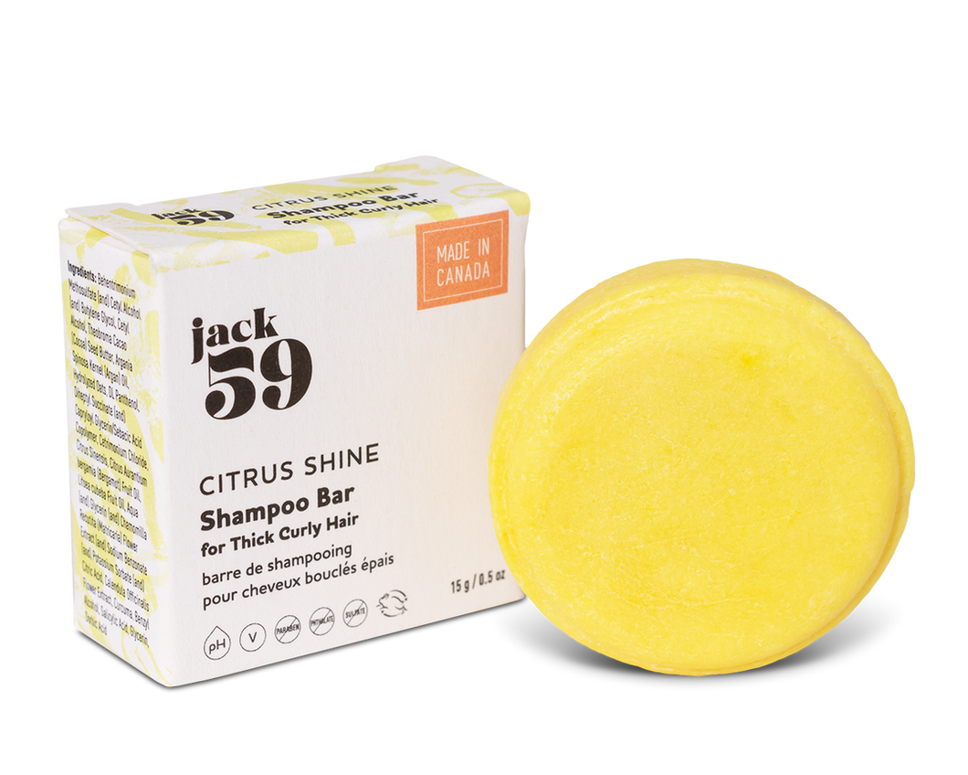 Travel Buddies Shampoo Bar- Citrus Shine (for Thick Curly Hair)