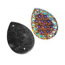 Load image into Gallery viewer, Resin Sew-on Gummy Spike(10pcs) Drop 20x30mm Citrine AB
