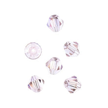 Load image into Gallery viewer, Bicone 2 Strand 7&quot;- 6mm Transparent Pink AB

