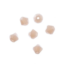 Load image into Gallery viewer, Bicone 2 Strand 7&quot;- 4mm Opaque Light Cream
