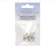 Load image into Gallery viewer, Earring Clip-on with Hook 13x8mm LF/NF (Silver)
