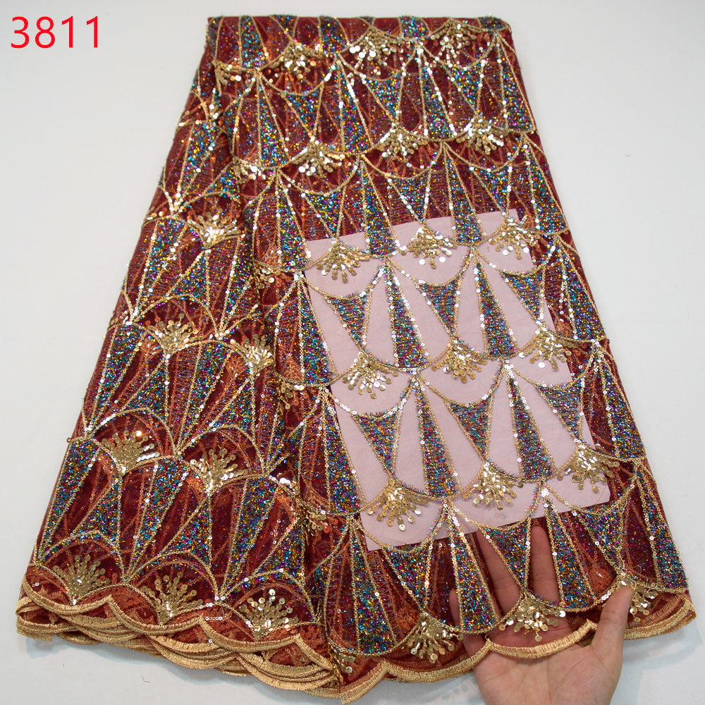 Lace - 3811 - Burgundy (PER/YARD)