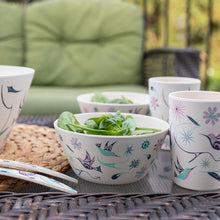 Load image into Gallery viewer, Bamboo Bowl (5") - Hummingbirds by Nicole La Rock
