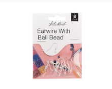 Load image into Gallery viewer, Earwire with Bali Bead (Silver)
