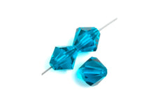 Load image into Gallery viewer, Preciosa Rondelle 6mm Blue Zircon

