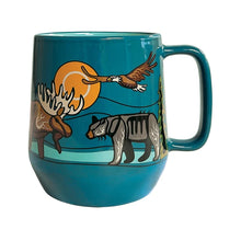 Load image into Gallery viewer, Big Ceramic Mug - All My Relatives (Indinawemaaganidag) by Storm Angeconeb
