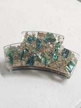 Load image into Gallery viewer, Hair Claw:Abalone &amp; Sage
