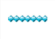 Load image into Gallery viewer, Preciosa Rondelle 6mm Aqua Bohemica
