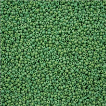 Load image into Gallery viewer, 11/0 Seedbead Opaque Matt Rainbow Green
