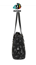 Load image into Gallery viewer, Ledger Dabbles Black Leather Tote Bag
