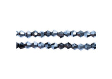 Load image into Gallery viewer, Bicone 2 Strand 7"- 4mm Opaque Gunmetal Luster

