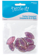 Load image into Gallery viewer, Resin Sew-on GummySpike(10pcs) Navette 15x30mm Pink AB
