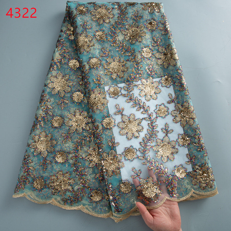 Lace - 4322 - Aqua (PER/YARD)