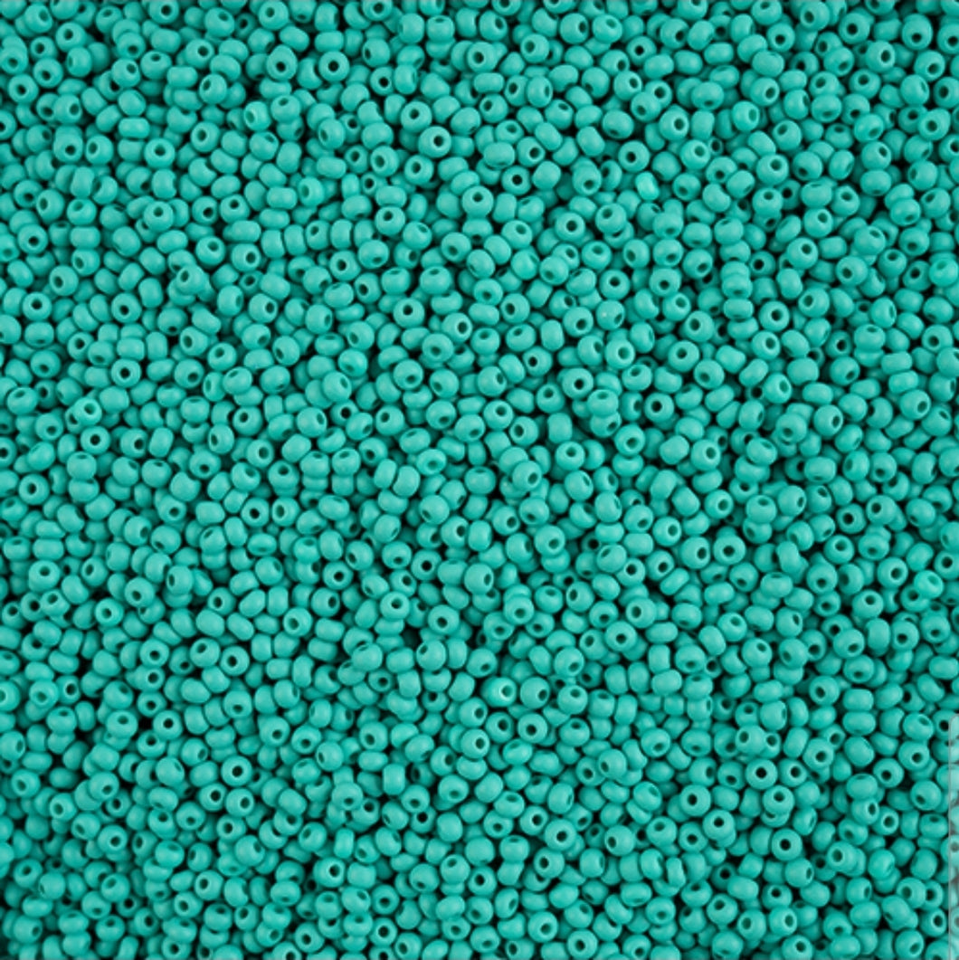 11/0 Seedbead Permalux Sea Green Matt