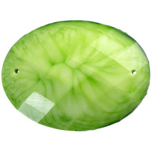 Load image into Gallery viewer, Resin Sew-on Crinkle Stone 10pcs Oval 30x40mm Peridot
