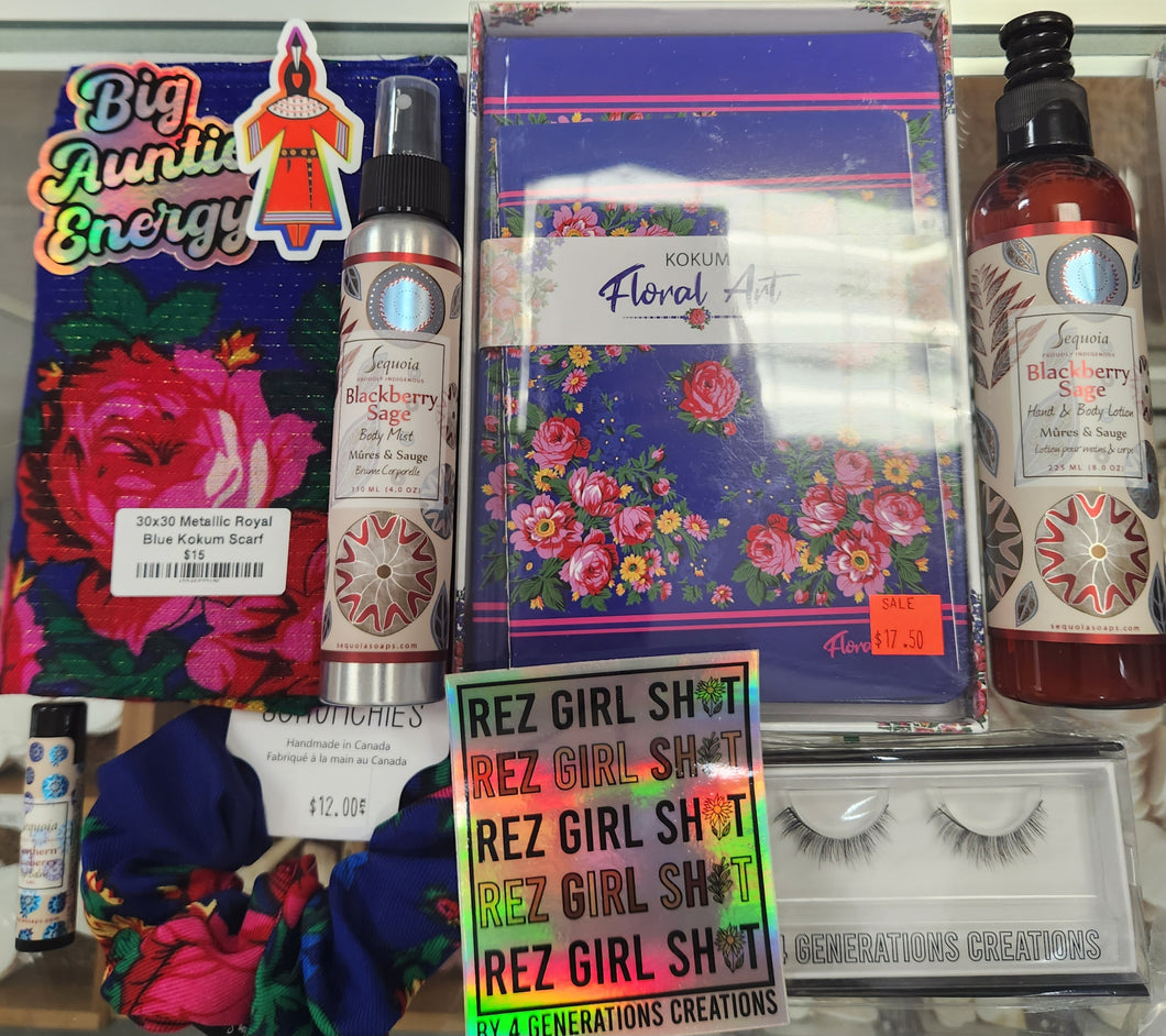 Gift Box Deadliest Aunty Set -Royal Blue
