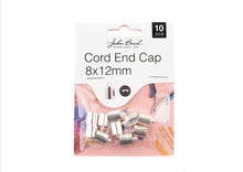 Load image into Gallery viewer, Cord End Cap 8x12mm (Silver)
