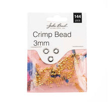 Load image into Gallery viewer, Crimp Bead 3mm (Gold)
