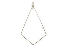 Load image into Gallery viewer, Earring Kite Diamond 34x56mm (Silver) 8Pcs
