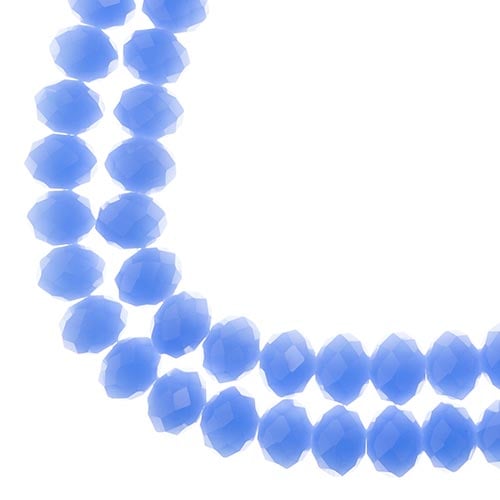 Rondelle 6x8mm Opaque Dark Periwinkle