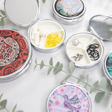 Load image into Gallery viewer, Pill Case with Mirror (small) - Diversity by Melaney Gleeson-Lyall
