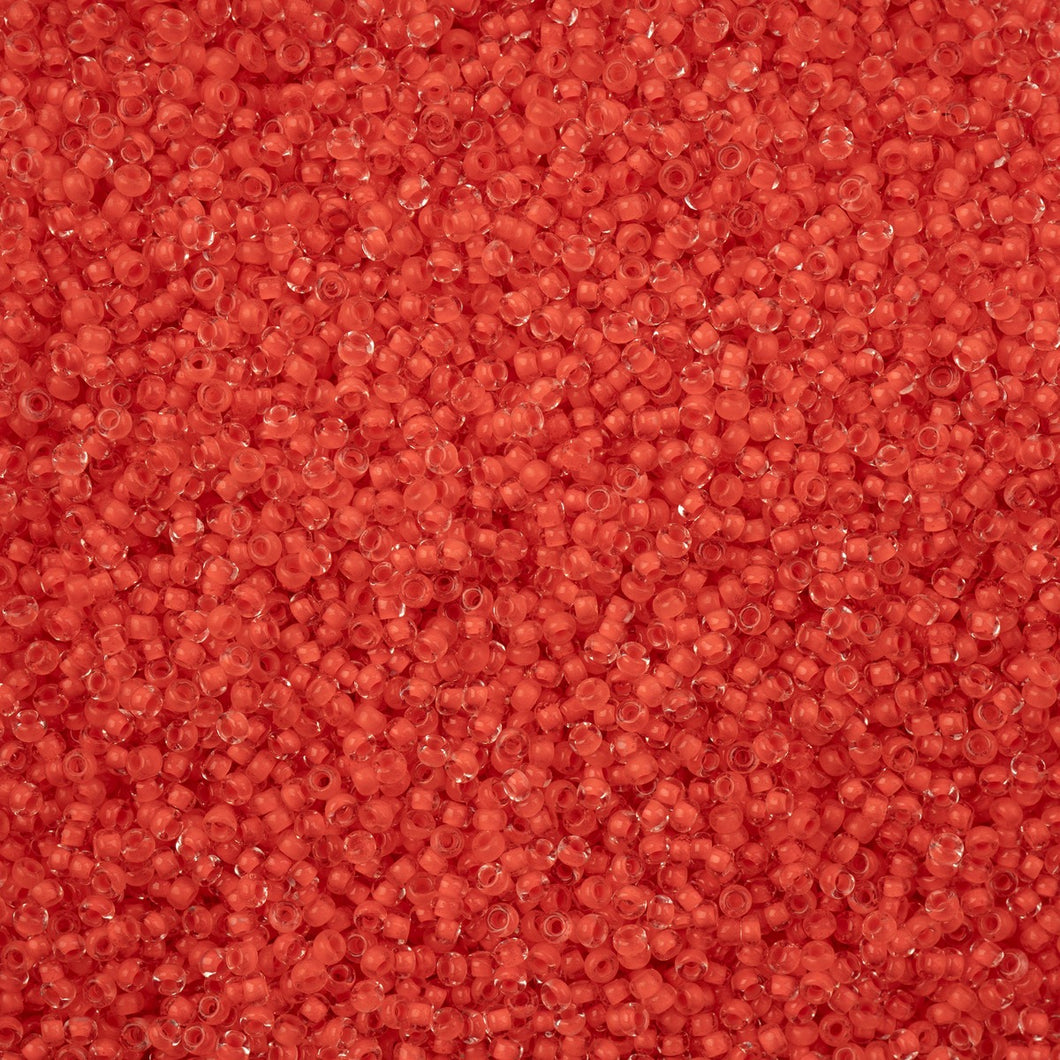 (Vial) Czech Seed Bead 11/0 Crystal C/L Terra Intensive orange