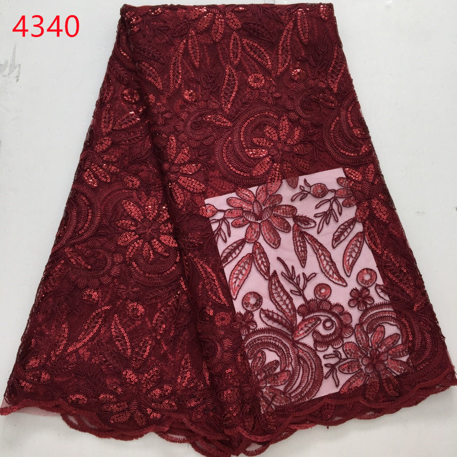 Lace - 4340 - Dark Red (PER/YARD)