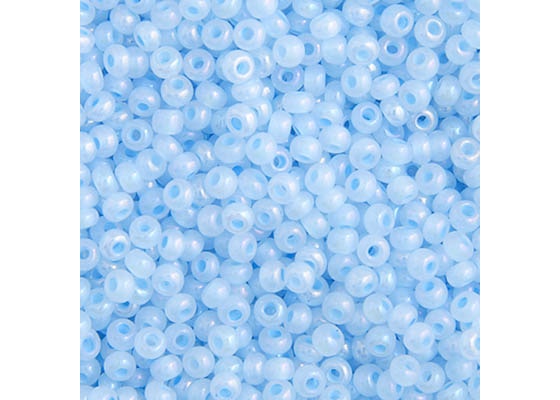 (Vial Czech Size 10) Opaque Dyed Iris Blue