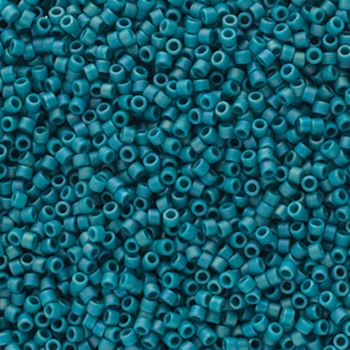 Delica 11/0 Frosted Glazed Rainbow Arctic Blue