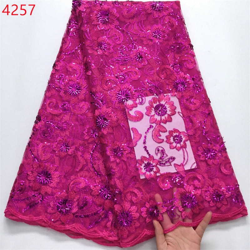 Lace - 4257 - Hot Pink (PER/YARD)