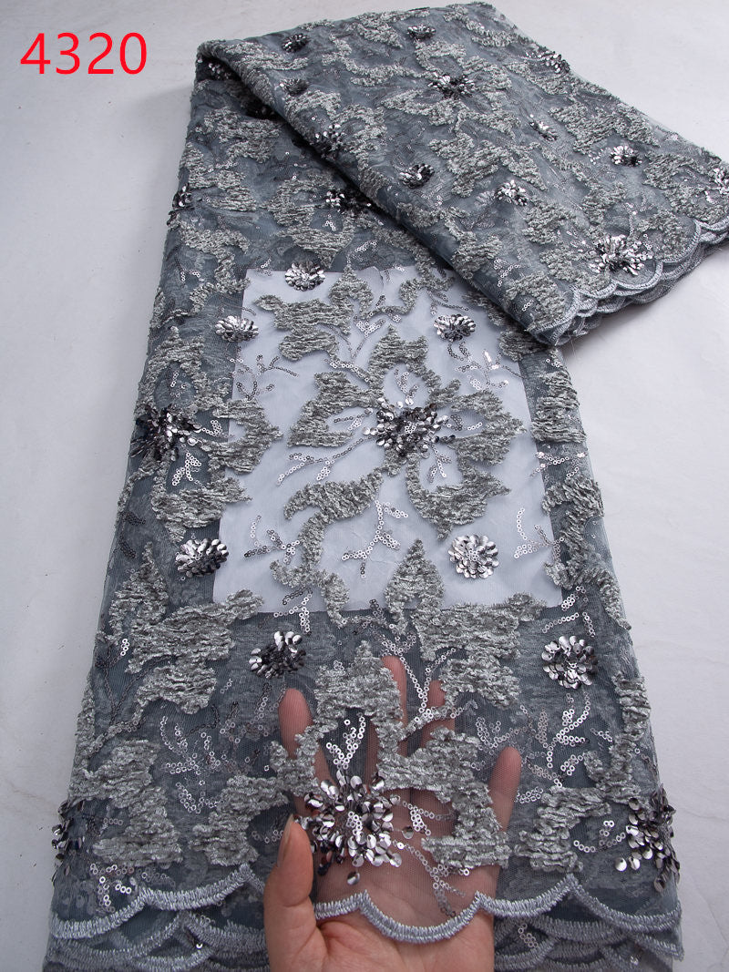 Lace - 4320 - Grey (PER/YARD)