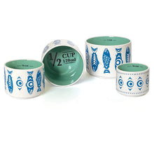 Load image into Gallery viewer, Ceramic Measuring Cup Set - Salmon in the Wild by Simone Diamond
