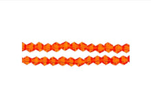 Load image into Gallery viewer, Bicone 2 Strand 7"- 4mm Transparent Orange

