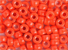 Load image into Gallery viewer, Czech Glass Crowbead 9mm - Opaque Orange (20pcs)
