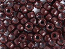 Load image into Gallery viewer, Czech Glass Crowbead 9mm - Opaque Chocolate (20pcs)
