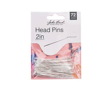 Load image into Gallery viewer, Head Pins 2in (silver 22ga)
