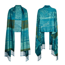 Load image into Gallery viewer, Shawl - All My Relatives (Indinawemaaganidag) by Storm Angeconeb
