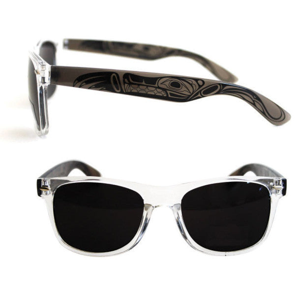 Sunglasses (Clear Frame) - Wolf by Paul Windsor