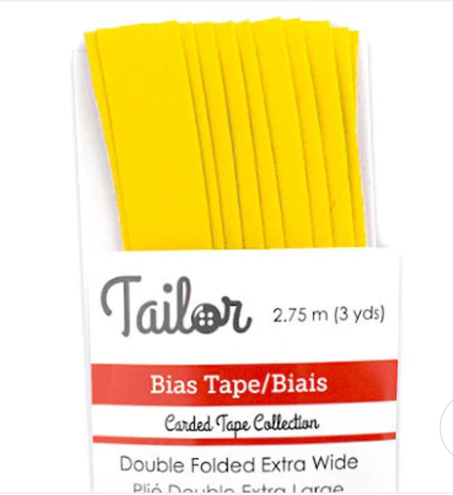 5/8” BIAS TAPE DOUBLE FOLD EXTRA WIDE - Golden Yellow