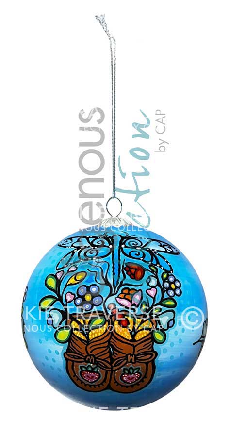 Little Ancestors - Glass Ornament by Jackie Traverse