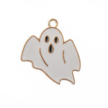 Load image into Gallery viewer, Sweet &amp; Petite Halloween Charms 25x23mm Ghost 8pcs
