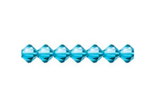 Load image into Gallery viewer, Preciosa Rondelle 6mm Aquamarine
