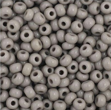 Load image into Gallery viewer, 11/0 Seedbead Opaque Grey
